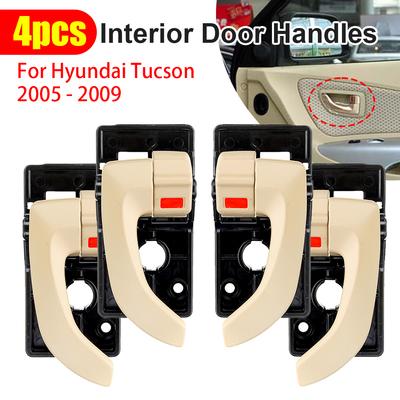 Auto Interieur Binnen Deurklink Links Rechts Voor Achterdeur Chroom Klinken Voor Hyundai Tucson 2005 2006 2007 2008 2009