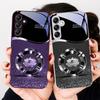 Circle Lotus Golden Dot For Samsung A 20 30 22 23 24 25 26 31 32 33 34 35 42 50 51 52 53 54 55 56 70 71 72 73 glass phone case