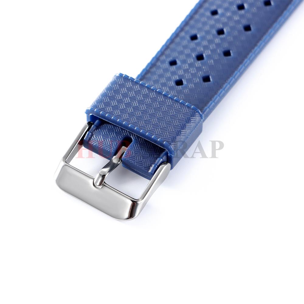 20mm 22mm Tropisches Silikonarmband für Seiko Diving Wasserdicht Atmungsaktiv Uhrenarmband für Samsung Gear für Huawei Watch GT Active