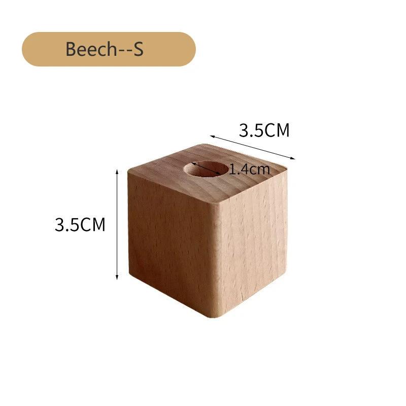 

HeMu Walnut Solid Wood Minimalist Pen Holder Study Desk Creative Storage Pen Holder Bedside Ornament Decoration Small Crafts