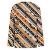 Women's Long Sleeve Halloween Print Top Split Hem Round Neck Casual Pullover Shirt with Festive Graphic Design for Seasonal Wear
