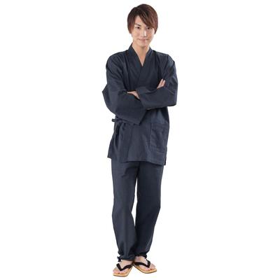 Aiai Sashiko Perfect Gift for and Day Men's Samue, Weave, Year-Round, Spring, Summer, Fall, Winter, Father's (M, Navy)
