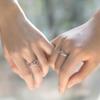 Princess Knight Couple Rings: Chinese Style Fossilized Tooth Design, Fashion Trend, Student Accessories, Non-fading Gift.