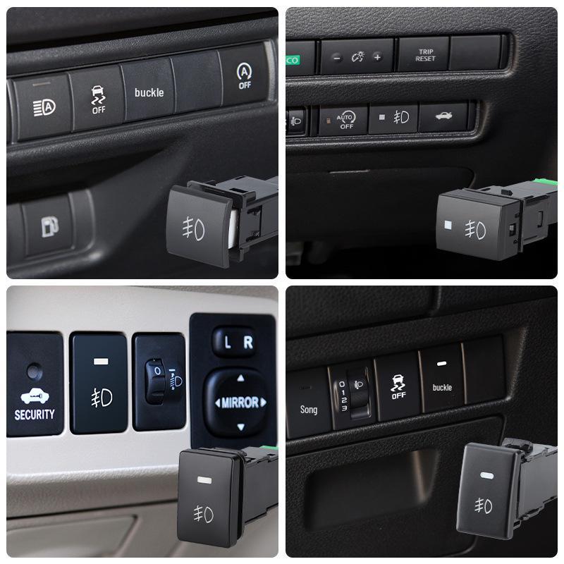 Universal Car Fog Light Switch for Toyota, Honda, Nissan, Renault, Mitsubishi, Isuzu, Hyundai - Button & Modification Compatible