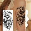 Kreativer Schlangen- & Skorpionblumen-Tattoo-Aufkleber - Temporäres Armdesign