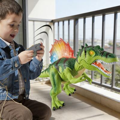 Elektrisches Dinosaurierspielzeug für Kinder, brüllend, laufend, Fernsteuerung, Spinosaurus-Spielzeug mit Licht und Ton, Kleinkinder, Jungen, Mädchen, Pädagogisches, Simuliertes Dino-Modellspielzeug