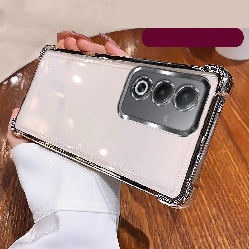 

For OPPO A3 5G Japan Case OPPO A3 5G Japan Phone Case Oppo A3 Cover CPH2639 Four Corners Thickening Plating Silicone back cover For OPPO A3 5G Japan