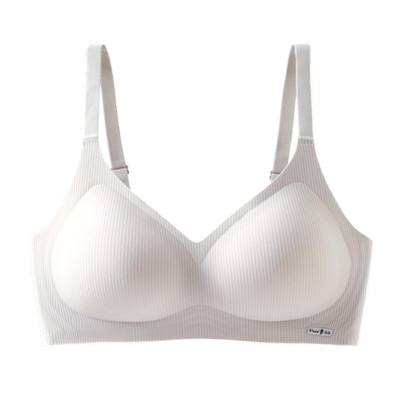 

918 Бесшовный бюстгальтер из ледяного шелка: Мягкая, без косточек, регулируемая поддержка для маленькой груди M