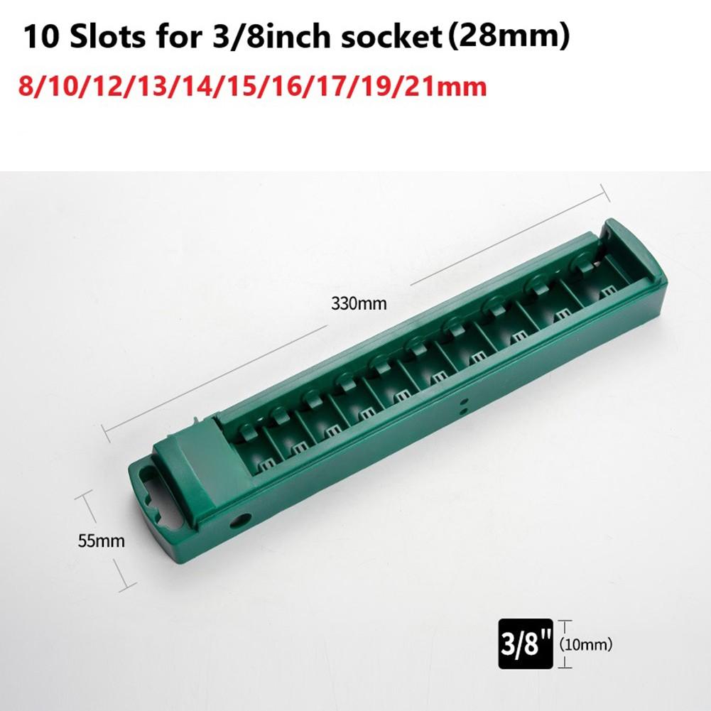 Efficiently Organize Sockets 1/4 1/2 3/8 Inch ABS Plastic Organizer Box