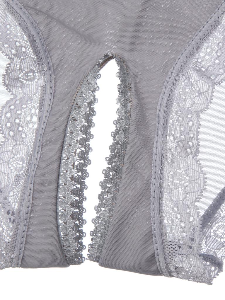 Pánské průsvitné bezrozkrokové kalhotky ze síťoviny s krajkovým lemem kalhotky Cross-dresser Sissy spodní prádlo