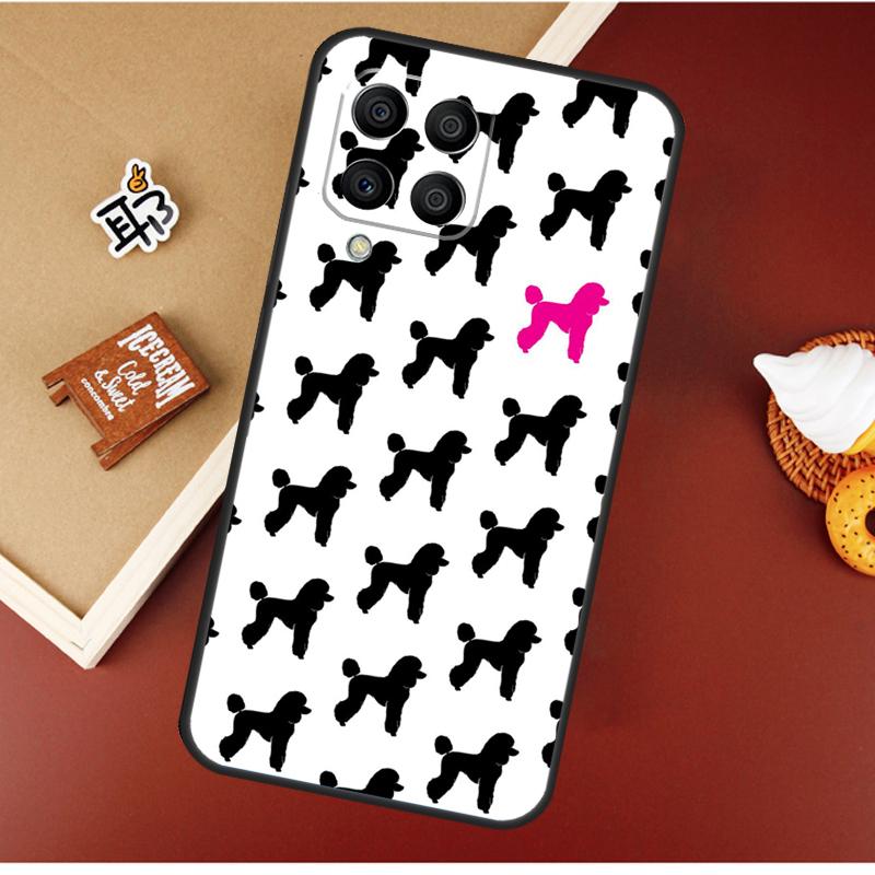 Cute Cartoon Poodle For Samsung Galaxy M33 M53 M23 M13 M11 M51 M14 M34 M54 M20 M30s M12 M32 M52 M15 M55 Case