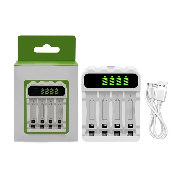 

Lightweight USB C Battery Charging Base 4-Slot LCD Display for NiMH 2A 3A Rechargeable Batteries Charging Performances 1