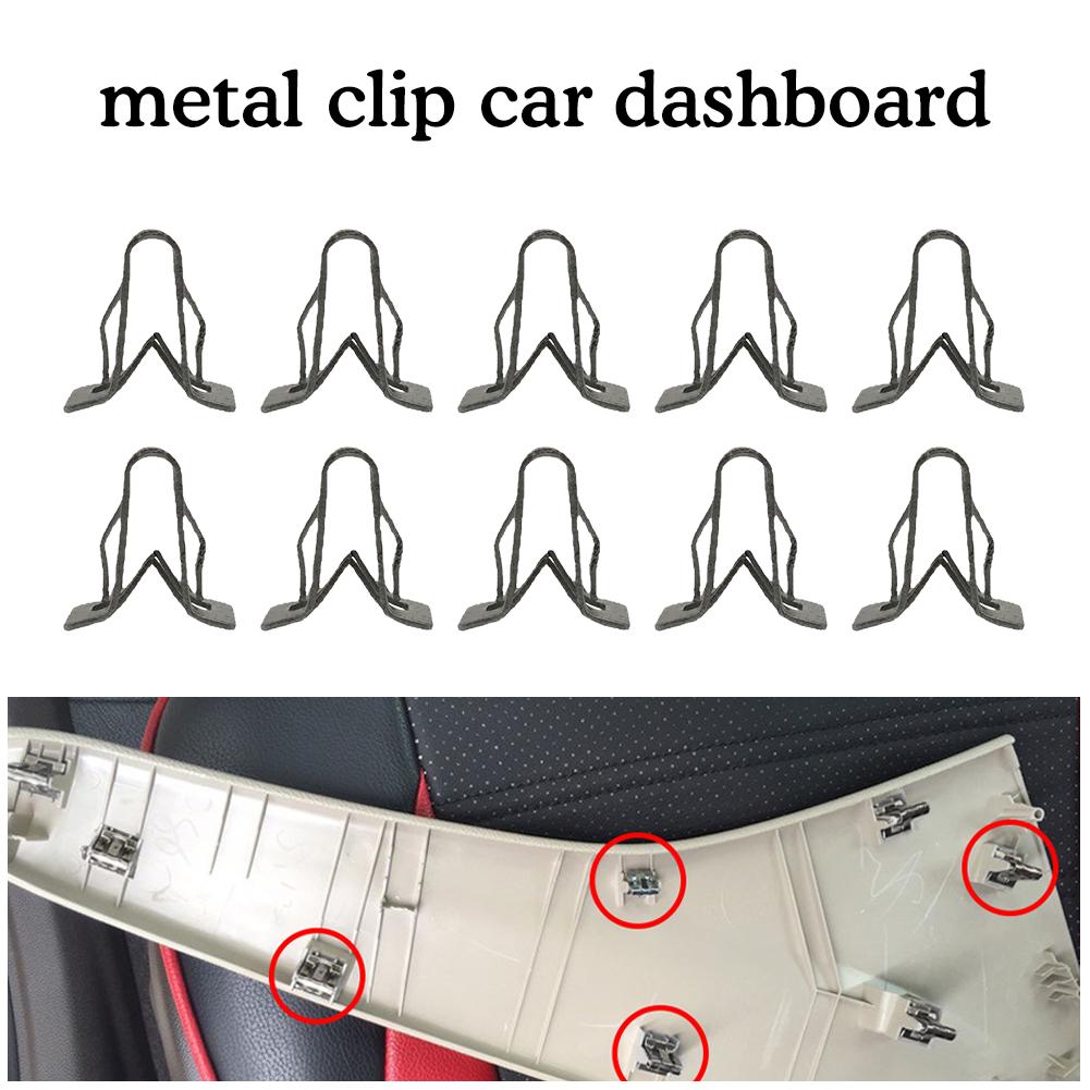 Universal Car Fastener Car Dashboard Navigation Sound Trim Panel DVD Interior Trim Plate Fixed Iron Clip Buckle Fixing Clips