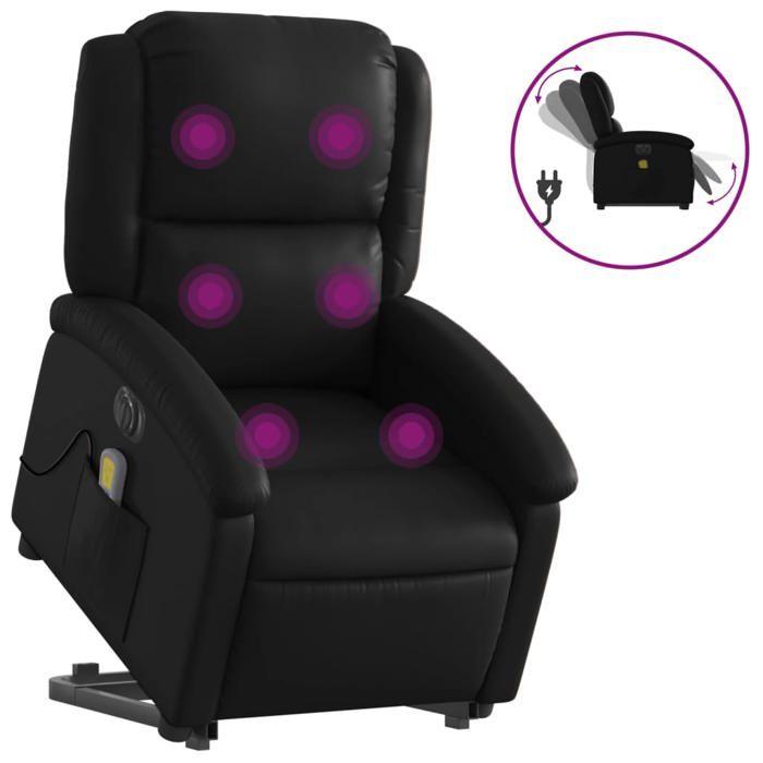 VidaXL Electric Massage Recliner, Relaxation Chair with Adjustable Backrest and Footrest, Seat of 3204247
