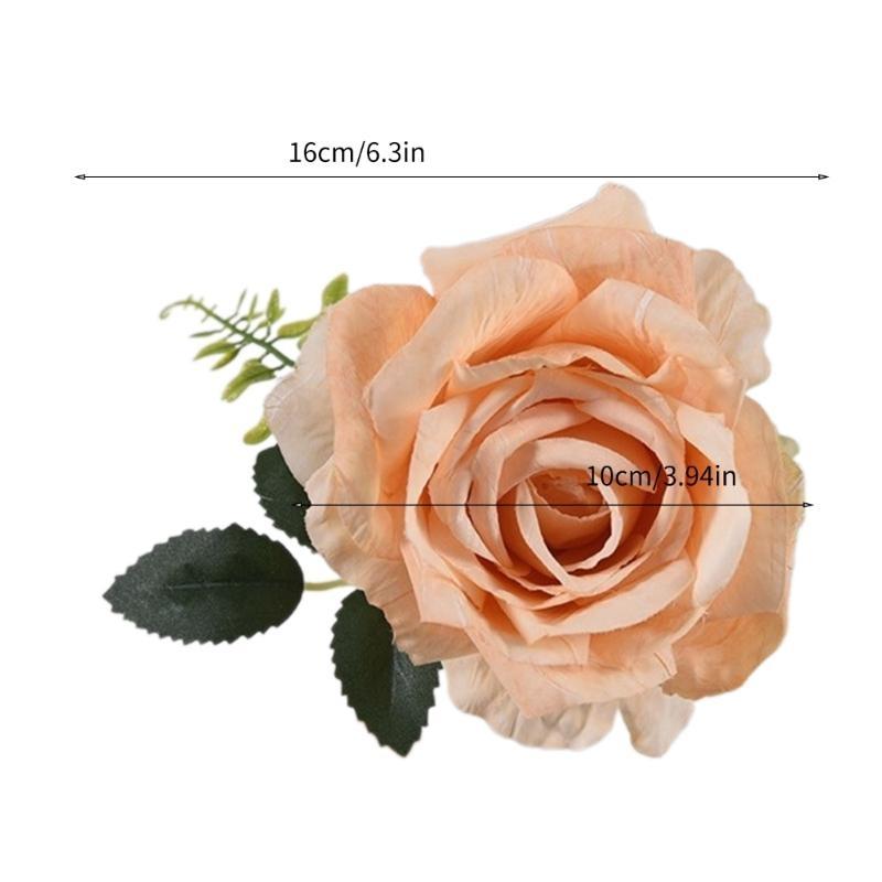 Rose Curtain Tieback Clip-on Flower Tie Backs Holder Voile Net Drape Accessories