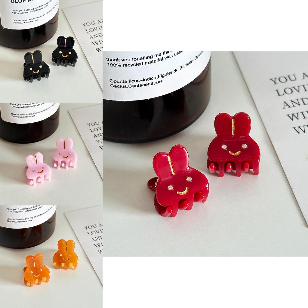 Stylish Motif Rabbit Hair Clips In Multiple Colors For Fashionable Womens Hairstyles
