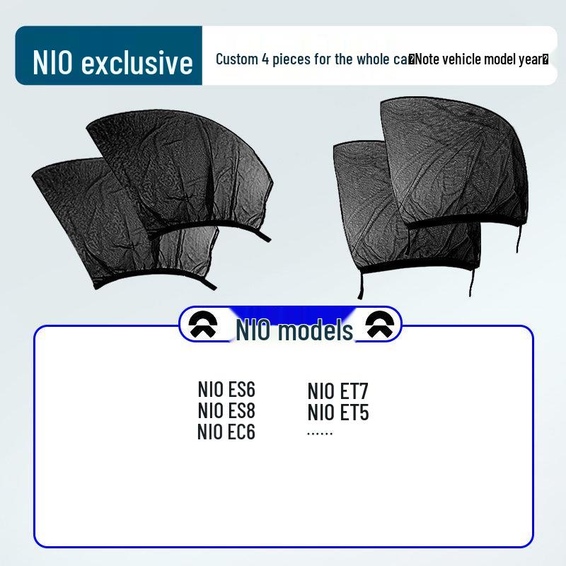 Japanese Car Window Sunshade & Mosquito Screen - Heat Insulation & Insect Protection Curtain