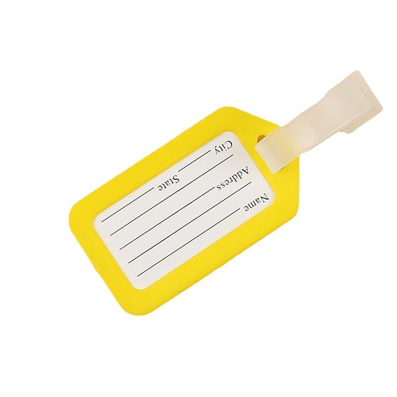 PP Plastic Airplane Luggage Tag - Travel Suitcase Name Badge and Boarding Pass Accessory