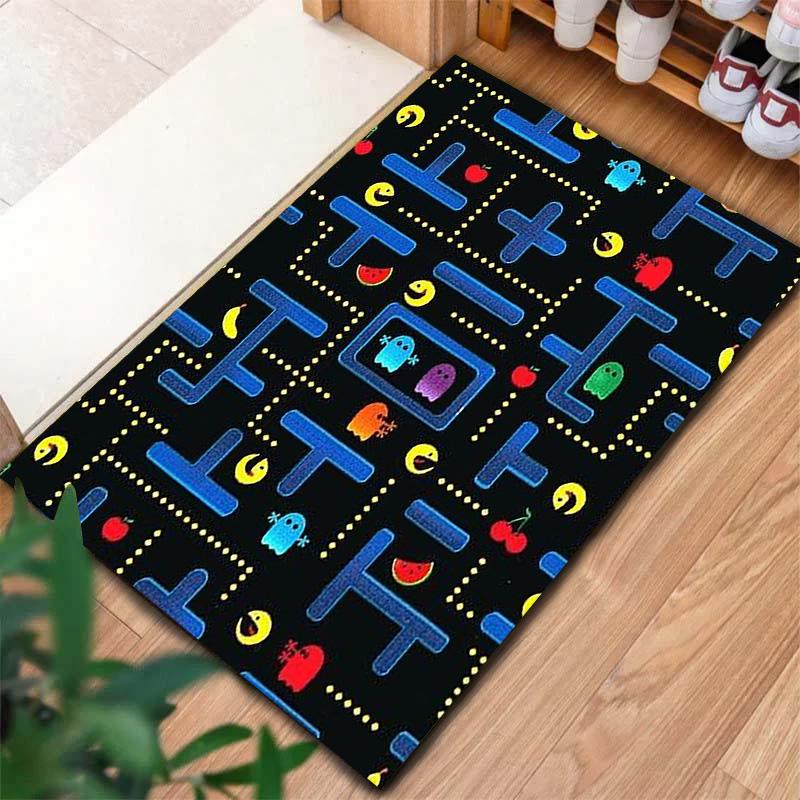 Pac-Man Carpet Rug for Living Room Bedroom Home Sofa Decoration,Kids play Non-slip Floor Mat
