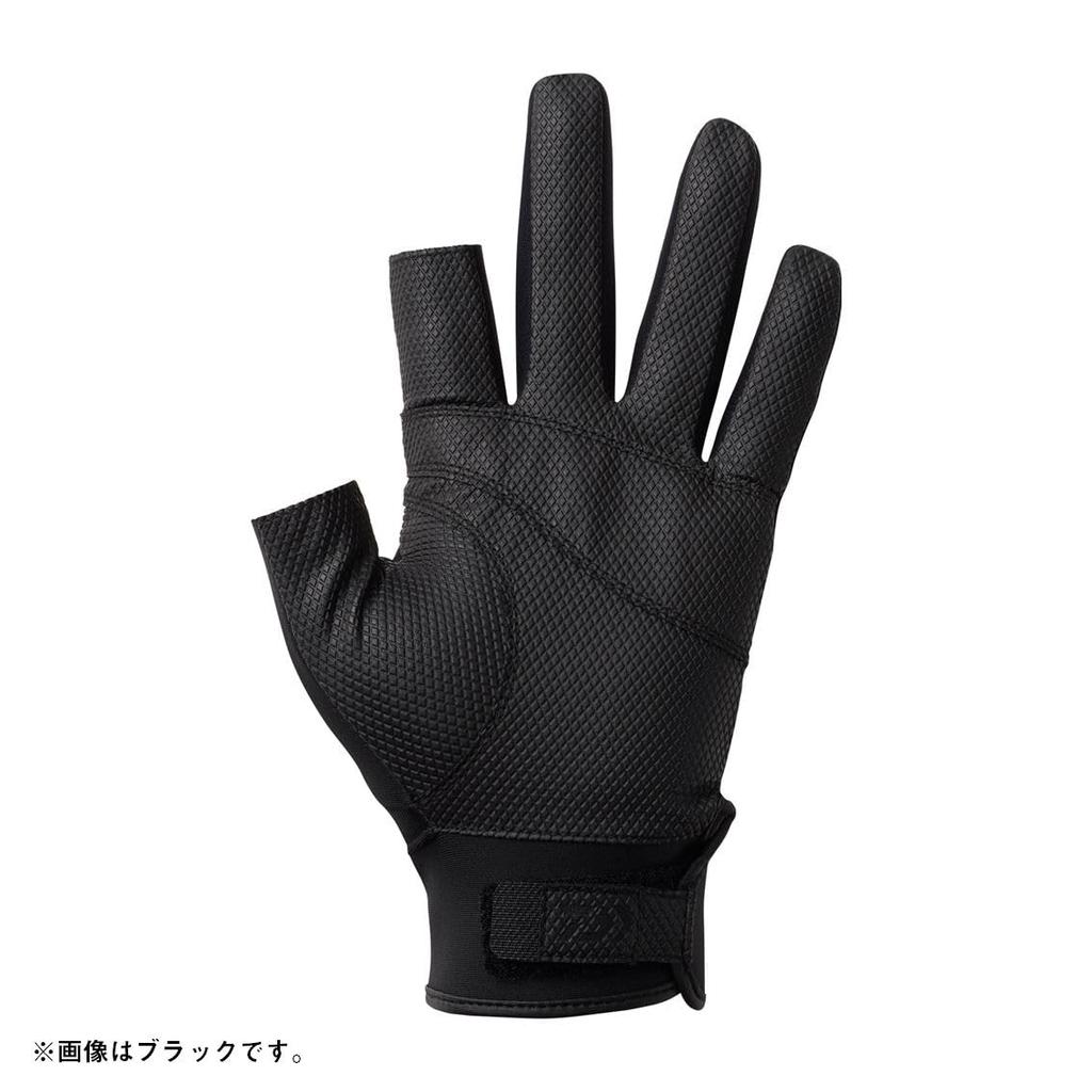 Daiwa Casting XL Gloves, 2-Piece Cut, DG-3025W, Black,