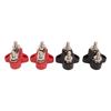 4Pcs Battery Power Stud M6 Dual Distribution Terminal Junction Post Block Bus Bar for Cars RVs Boats Trucks DC 12 To 48V