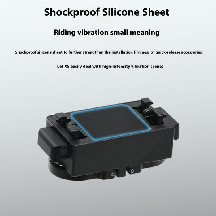 Magnetic Adapter Base for 360 X5 Action Camera Lightweight Aluminum Alloy Base Quick Release Mount Vibration Proof