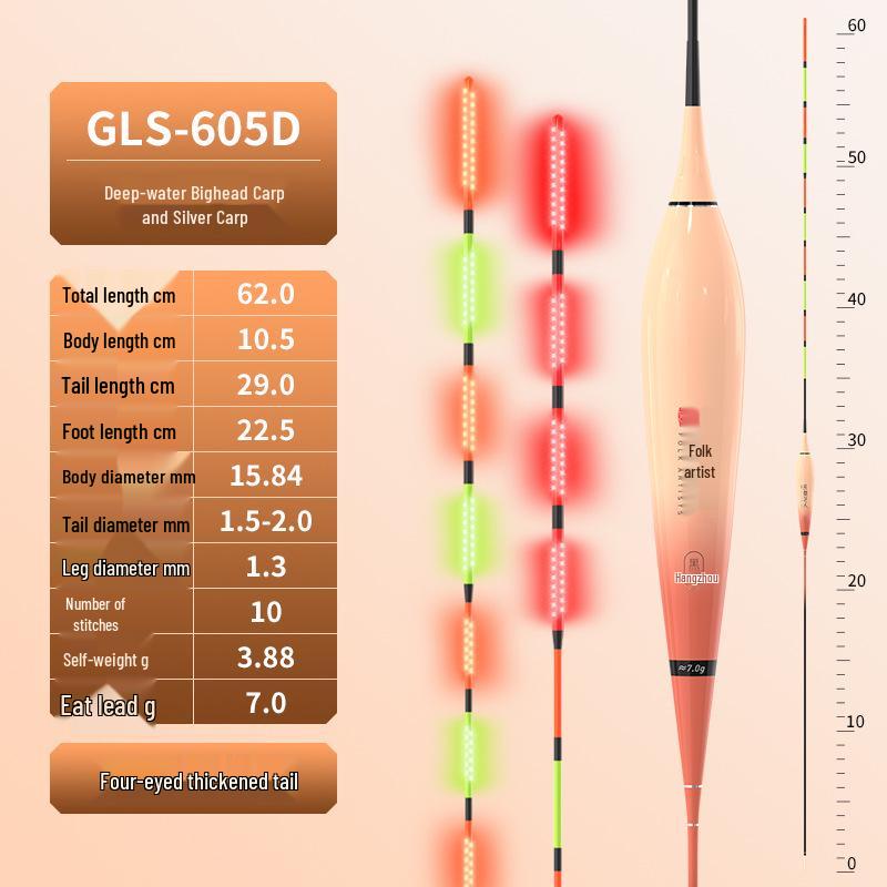LED Night Glow Float for Silver and Bighead Carp Fishing