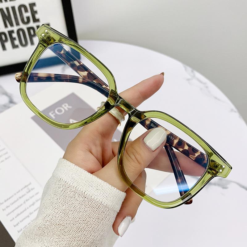 Ultra Light Square Comfortable Large Eyeglasses Fashion Women Optical Prescription Glasses Frame Men High Quality
