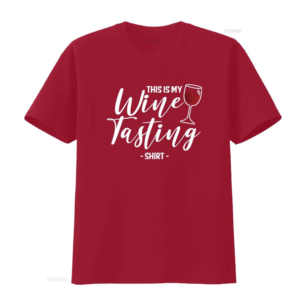 Womens This Is My Wine Tasting T Shirt Wining Cork Red Vino Drinking Vintage Washed Soft Graphic Stretched Unisex Versatile