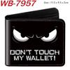 Cool Dark Funny Eyes Print Wallet Cute Short Student Coin Purse Folded Card Holder 1pcs