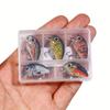 2 g/1,5 g, 5-teiliges Premium-Mini-Crankbaits-Set, künstliche Topwater-Wobbler zum Hecht- und Bassangeln – 2,8 cm/1,1 Zoll