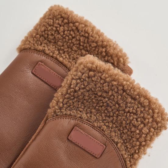 2 Stück Damen Kunstlederhandschuhe Wasserdicht Winddicht Touchscreen Outdoor Fahrradhandschuhe Winter Kaltes Wetter Warm Dick Thermohandschuhe