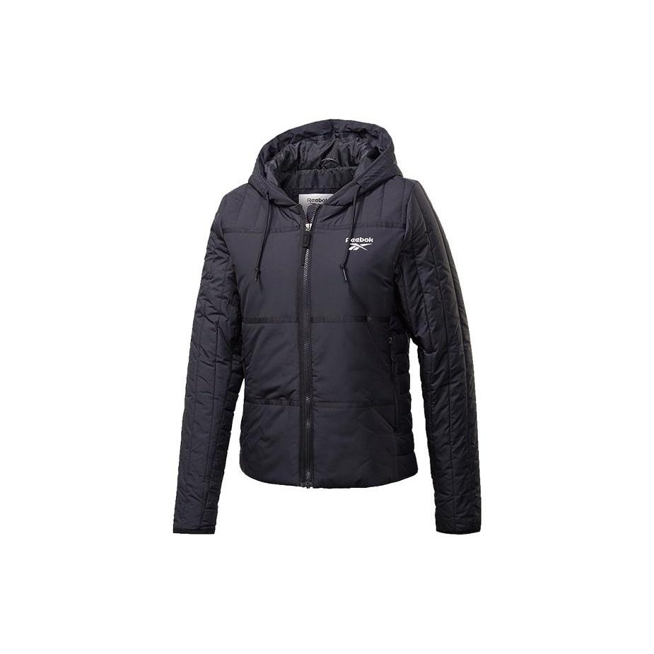 Reebok Puffer Jackets Women`s Black Hooded