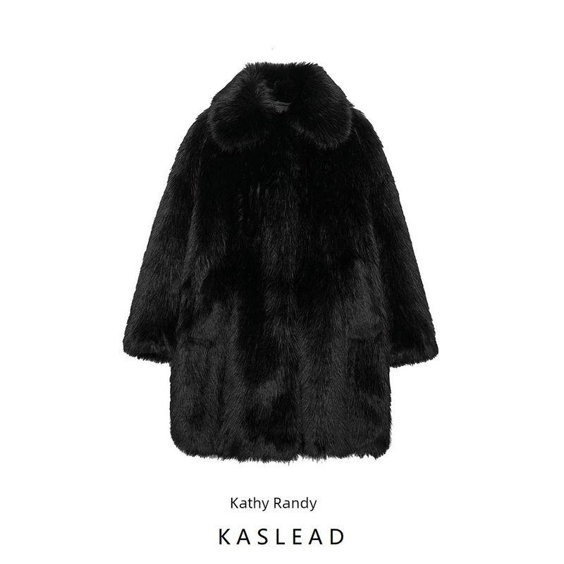 Kaslead New Arrival Women's Clothing Fashion Style Fashion Minimalist Faux Fur Effect Coat Outwear 6153954