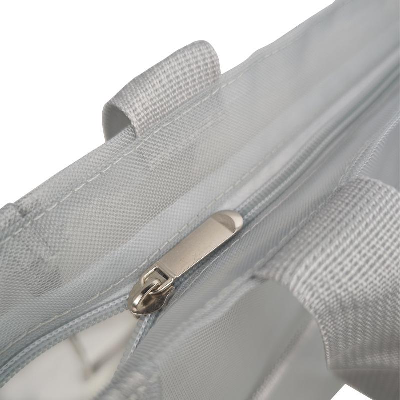 

Сумка из нейлоновой сетки большой вместимости, портативная сумка через плечо для шопинга, пляжа или отдыха на природе