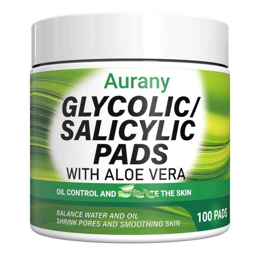 Aloe Salicylic Acid Pads For Face, Exfoliating Pads For Acne Prone & Oily Skin, Hydrating, Pads For Pore Minimizing And Blackhead Removal-60Pcs