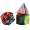 3 Colors Pigment Dice 7pcs for DND Table Game Gifts for Family Friends