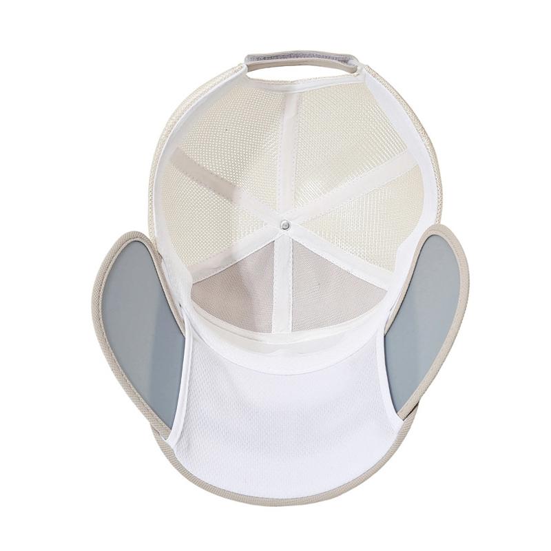 Cappello a visiera retrattile con protezione solare traspirante ad asciugatura rapida, unisex, per esterni, con visiera, a rete, per primavera ed estate