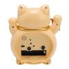 1Pc Lucky Cat Clock Accurate Plastic Cute Cartoon Good Lucky Cat Alarm Clock for Home