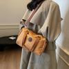 Large Capacity Tote Bag Women's Solid Color Handbag Commuter Shoulder Crossbody Bag