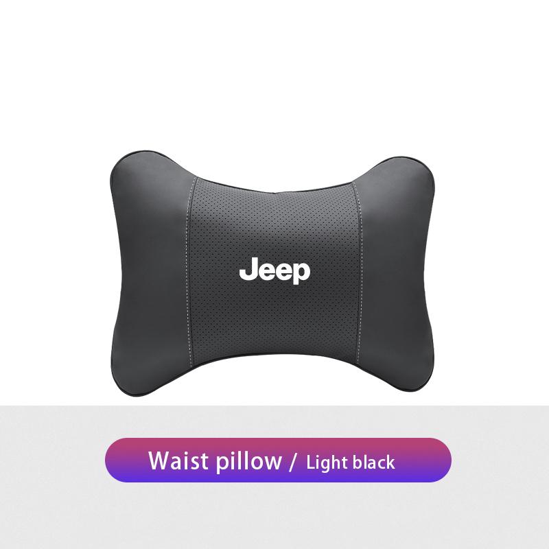 Car Seat Headrest Waist Pillow Head Neck Lumbar Support For Jeep Renegade Wrangler JL JK Gladiator Grand Patriot Willys Liberty