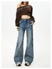 Dammode Jeans med mikro-utsvängd benvidd - Icke-klistriga, slimmande, höst-/vinterdesign