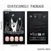 Pack of 24 Press On Nail Pink Color Flash Glitters Artificial Nail Comfort Fit for Long Term Use Fashion Accessory