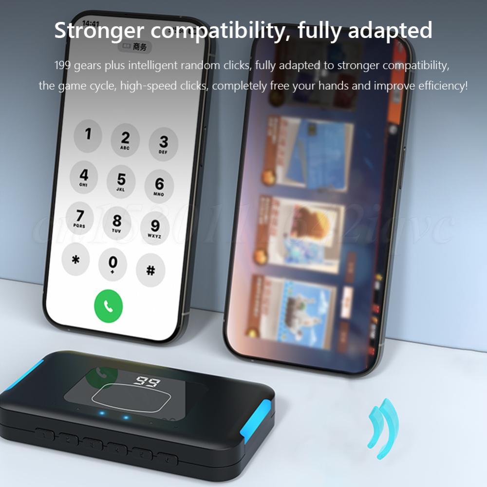 Auto Clicker Physical Screen Tapper 199 Gear Adjust Bluetooth Clicking Simulator Clicker Tapper for Android/iOS Stream Play Game