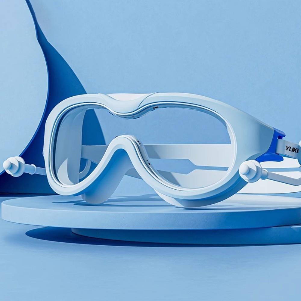 Large Frame Kids Swim Goggles with Ear Plug Diving Goggles Set Swimming Goggles  Boys and Girls
