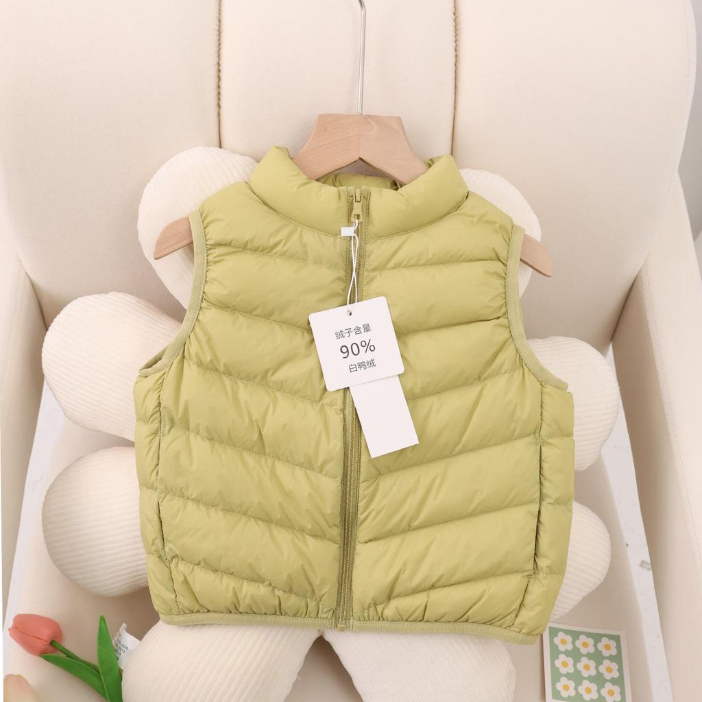 2026 Ultra-light Kids' Down Vest - 90% White Duck Down for Boys & Girls