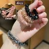 Exquisite and Fashionable Multi-color Rhinestone Hair Ties, Featuring an Elastic Vintage Elegant Design. Highly Elastic and Gentle on Hair