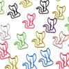 20 Pièces/ensemble Coloré Métal Clips Papier Animal Marque-page Clips pour Fournitures de Bureau Scolaires Mignon Kawaii Papeterie Cadeau