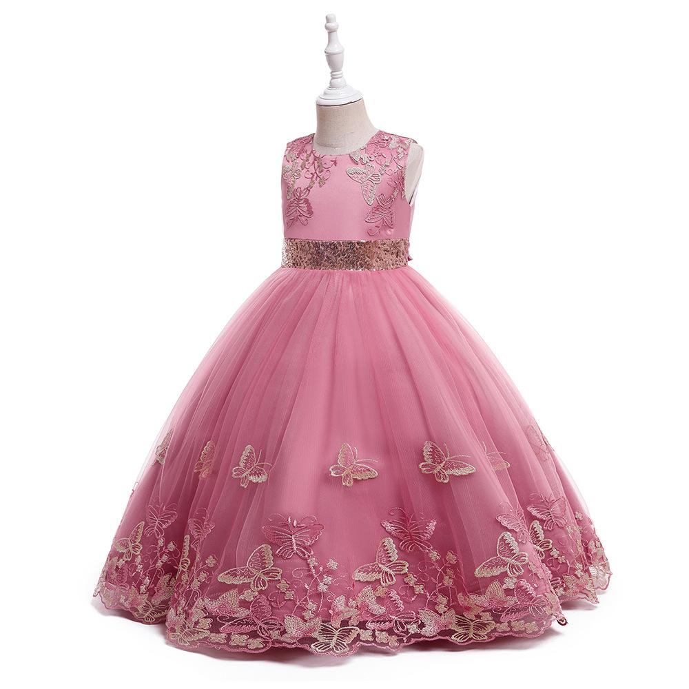 

Формальное платье принцессы в европейском и американском стиле для выступлений, длинное вечернее платье, для дня рождения и подиума. 160 cm мальвовый