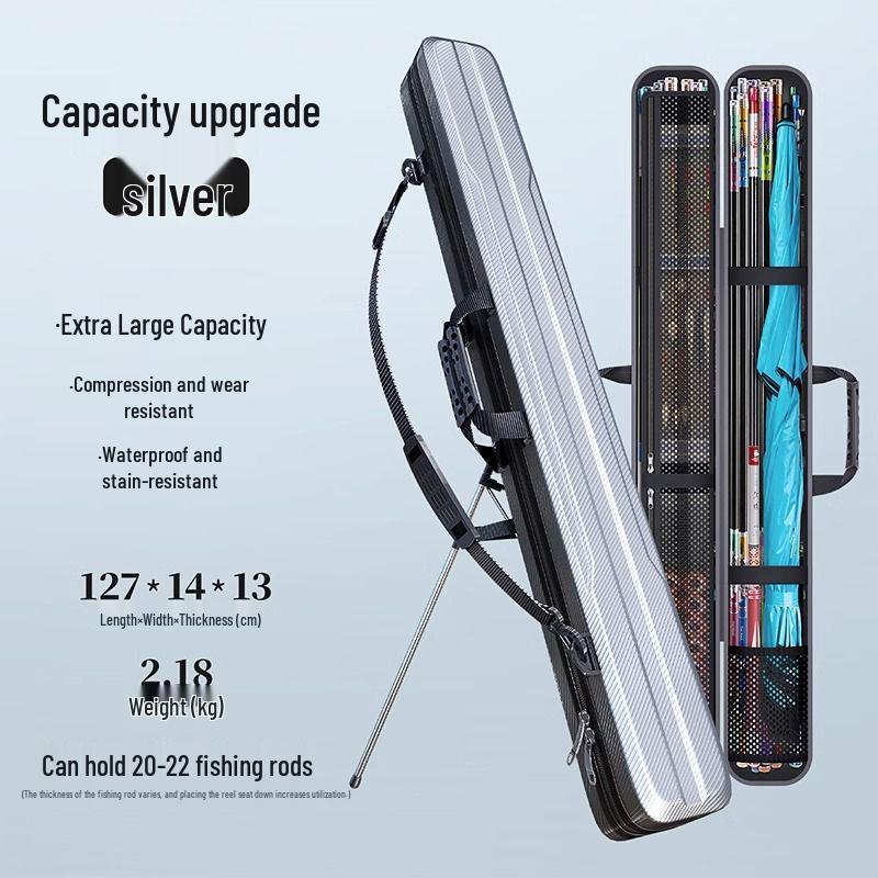 Große Angelruten-Aufbewahrungstasche - Hartschalen-Ausrüstungshalter